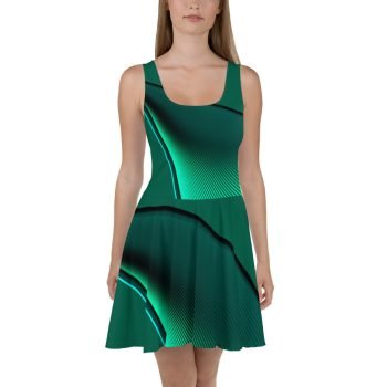 Green Skater Dress