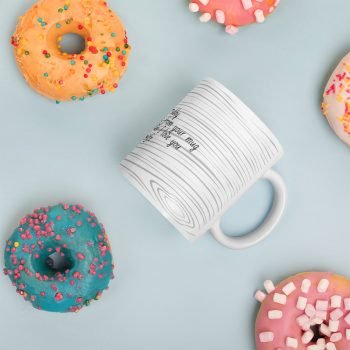 Anniversary White glossy mug