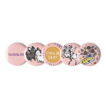 I'm So Cute Set of pin buttons